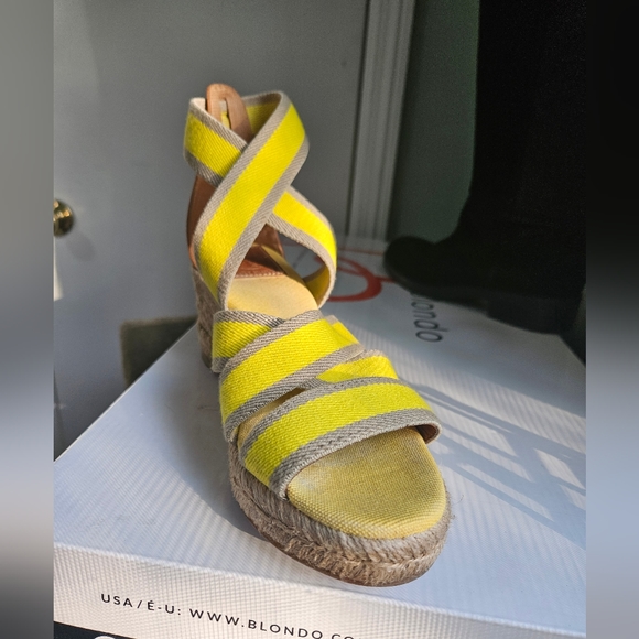 Tory Burch Bridee Espadrille | Color: Yellow/Tan | Size: 8 - Picture 2 of 5